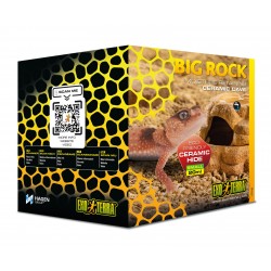 Big Rock, kryjówka z miską, do terrarium, ceramiczna, S, 11x13x8 cm, 20 ml