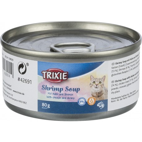Shrimp Soup, przysmak zupa, dla kota, kurczak i krewetki, 80 g