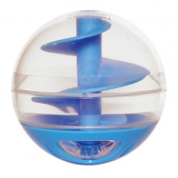 Treat Ball, piłka na przysmaki, dla kota, niebieska, 7 cm