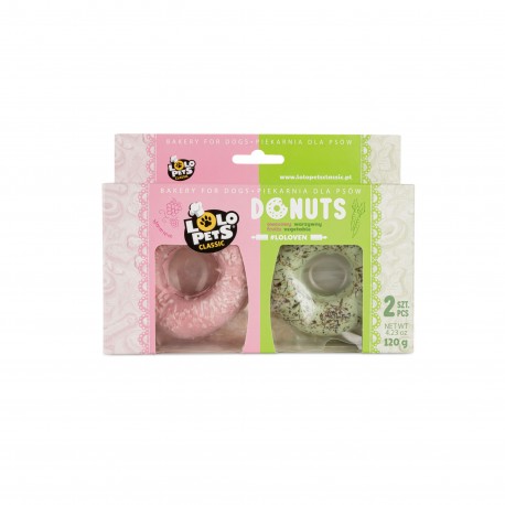 Donuts o smaku owocowym i warzywnym 2 szt., 120 g