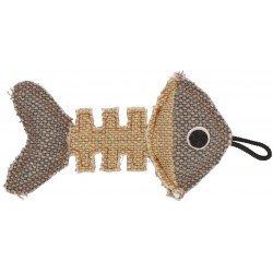 Barry King szkielet ryby z mocnego materiału szary/kremowy 14 x 7,5 cm