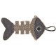 Barry King szkielet ryby z mocnego materiału szary/granatowy 14 x 7,5 cm