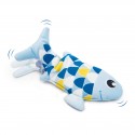 Groovy fish, zabawka, dla kota, niebieska, 25 cm, z kocimiętką, ładowana USB
