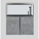 Siena 330, zestaw akwarium z szafką, z wyposażeniem, 332L, 110 x 55 x 128 cm, beton (4427+4847)