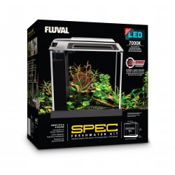 Akwarium szklane Fluval SPEC III z LED, 10L, 27.5 cm x 30 cm x 22.3 cm, czarne