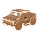 Samochód dla gryzoni, drewniany, 25x16x11,5cm