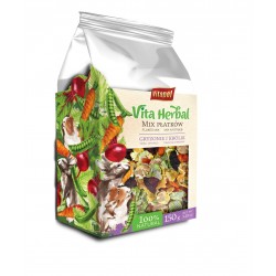 Vita Herbal dla gryzoni i królika, mix płatków, 150g, 4szt/disp