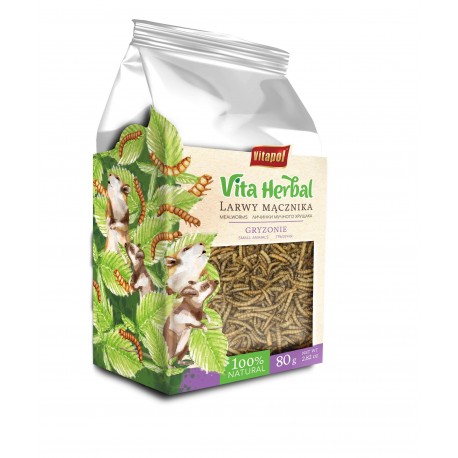 Vita Herbal dla gryzoni, larwy mącznika, 80 g, 4szt/disp