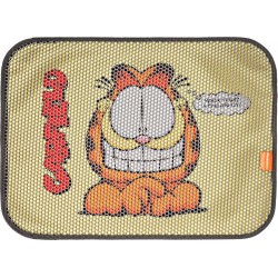 Garfield, dwuwarstwowa mata pod kuwetę, żółta, prostokątna, 58,5x44cm