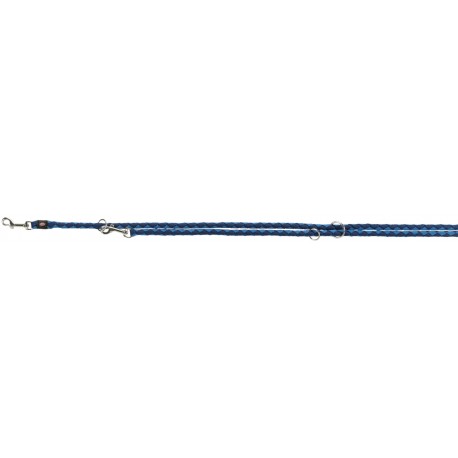 Smycz regulowana Cavo, S–M: 2.00 m/o 12 mm, indygo-królewski niebieski