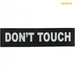 Julius-K9 naklejki na rzep, 2 szt., XS, DON'T TOUCH