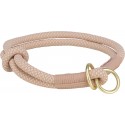 Soft Rope, obroża zaciskowa, linka, różowa/jasnoróżowa, dla psa XS: 25 cm/o 6 mm