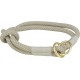 Soft Rope, obroża zaciskowa, dla psa, szara/jasnoszara, nylon, S: 35 cm/o 10 mm