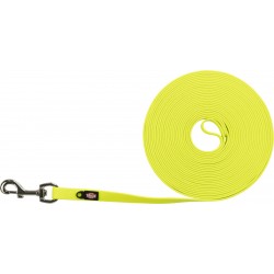 Smycz treningowa odblaskowa Easy Life, 10 m/17 mm,neonowy żółty