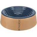 BE NORDIC, miska, dla psa, ciemnoniebieski/beżowy, ceramiczna, 0,8l/ 25 cm