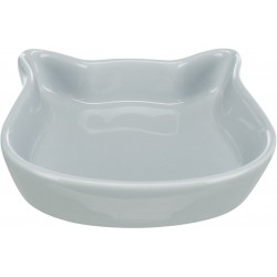 Miska ceramiczna w kształcie głowy kota, 0.25 l/12 cm