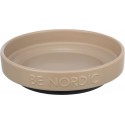 BE NORDIC, miska, dla kota, taupe, ceramika/guma, 0,3 l/o 16 cm