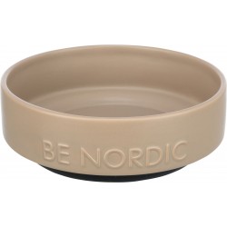 BE NORDIC, miska, dla psa, taupe, ceramika/guma, 0,5 l/o 16 cm