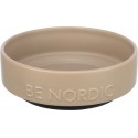 BE NORDIC, miska, dla psa, taupe, ceramika/guma, 0,5 l/o 16 cm