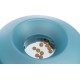 Slow Feeding Rocking Bowl, miska, dla psa, szara, niebieska, plastik/TPR, 0,5 l/ 23 cm, spowalniająca jedzenie