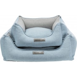 Lona, legowisko, jasnoniebieskie/szare, 80 × 60 cm