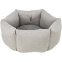 Leni, legowisko, dla psa/kota, okrągłe, piaskowy/szary, śr.50 cm