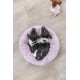 Legowisko Junior, round, o 40 cm, jasnoszare/liliowe