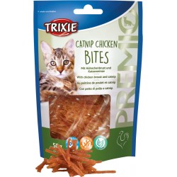 Przysmak PREMIO Catnip Chicken Bites, kurczak i kocimiętka, 50 g,