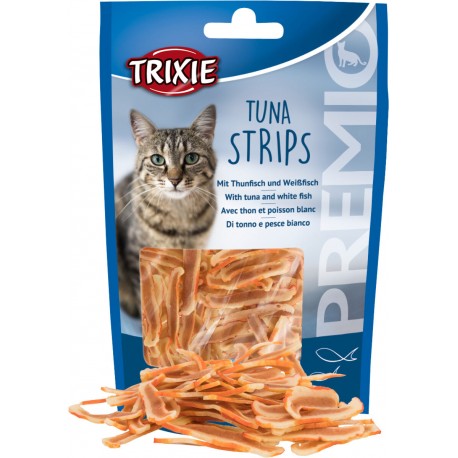 Przysmak PREMIO Tuna Strips, z Tuńczykiem, 20 g