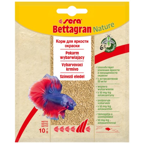 Bettagran Nature - saszetka 10g, granulat - pokarm wybarwiający