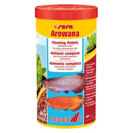 Arowana 1.000 ml, granulat -pokarm podstawowy dra ryb drapieżnych