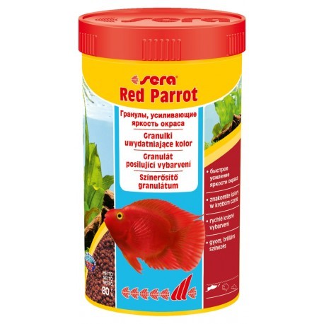 Red Parrot 250 ml, granulat - pokarm wybarwiający