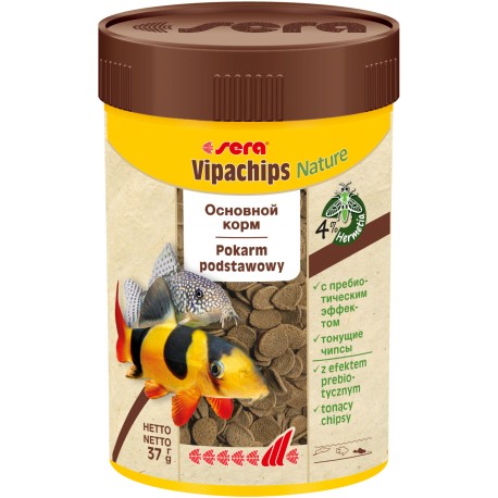 Vipachips Nature 100 ml, chipsy tonące - pokarm podstawowy