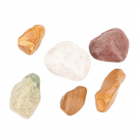 Kamienie polerowane Multicolor Pebble 50-80 mm do akwarium terrarium 10kg/OPAK