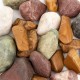Kamienie polerowane Multicolor Pebble 50-80 mm do akwarium terrarium 10kg/OPAK
