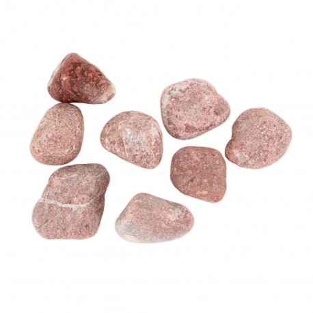 Kamienie kruszone tumbled red 30-50 mm do akwarium terrarium 10kg/OPAK