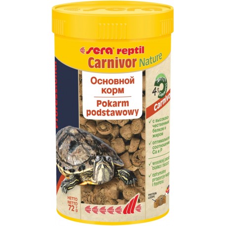 Reptil Professional Carnivor Nature 250 ml, granulat - gady, pokarm podstawowy