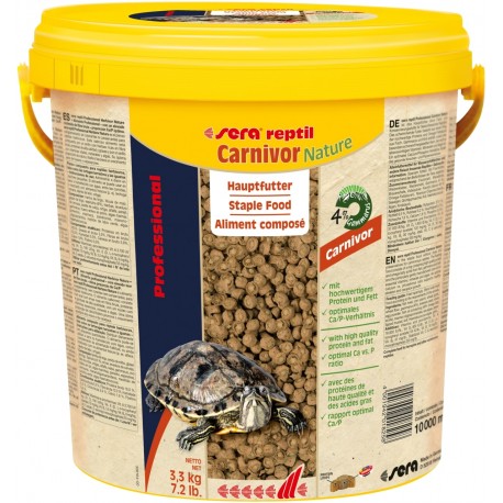 Reptil Professional Carnivor Nature 10 l, granulat - gady, pokarm podstawowy