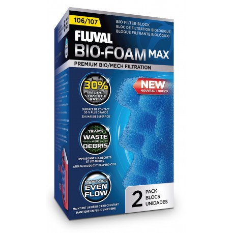 Wkład gąbkowy Fluval107 Bio Foam MAX 2szt./op.