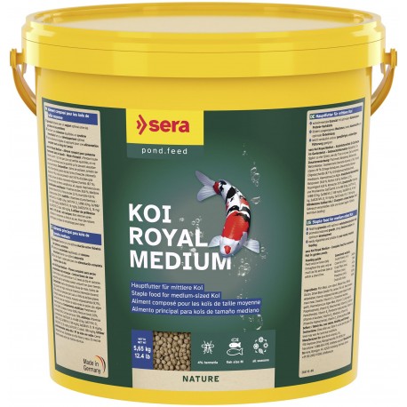 Koi Royal Medium 21 l, granulat - pokarm postawowy dla Koi