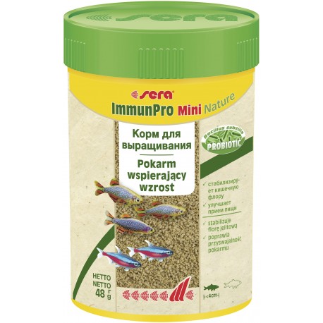 ImmunPro Mini Nature 100 ml - pokarm wolnotonący dla ryb poniżej 4cm