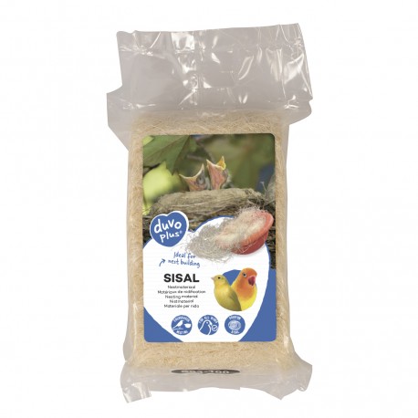 Sizal, szarpanka, dla ptaków, biały, 100g