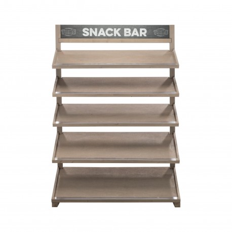 Display Snack Bar, jednostronny, 127 × 185 × 59 cm