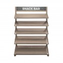 Display Snack Bar, jednostronny, 127 × 185 × 59 cm