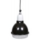 Lampa z klamrą zaciskową, czarna, z siatką ochronną, o 14cm, 100W