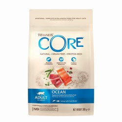 Core Ocean Salmon, karma sucha, dla dorosłych kotów, łosoś i tuńczyk, 300g