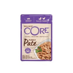 Core Purely Pate, karma mokra, dla dorosłych kotów, kaczka i kurczak, 85g, saszetka, 8szt/DISPLAY