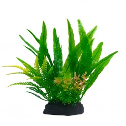 Aqua Natura, roślina, do dekoracji akwarium, zielona, plastikowa, 18 cm , paproć i wodorost leśny