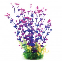 Aqua Natura, roślina, do dekoracji akwarium, intensywny fiolet, plastikowa, 33 cm , rzadkie i drobne liśie