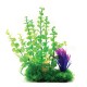 Aqua Natura, roślina, do dekoracji akwarium, zielona, plastikowa, 26 cm , z fioletowym dodatkiem